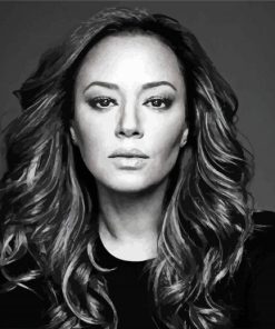 Monochrome Leah Remini Paint By Number