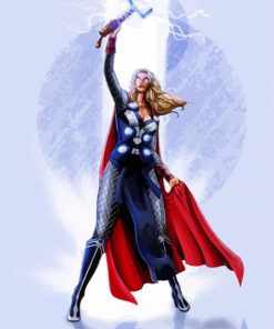 Powerfull Thor Women Paint By Number