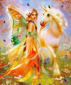 Princess Fairy And Unicorn Paint By Number