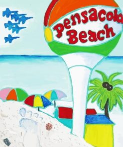 Product Pensacola Beach Edited Paint By Number