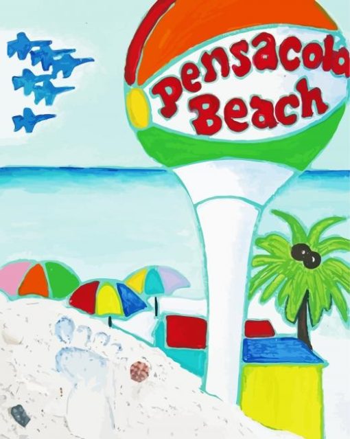 Product Pensacola Beach Edited Paint By Number