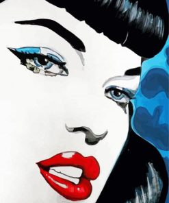 Sad Bettie Page Art Paint By Number