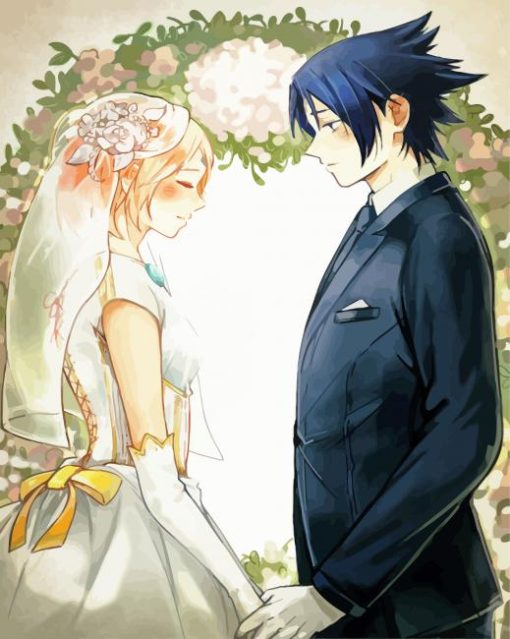 Sakura Sasuke Wedding Paint By Number