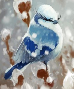 Snow Bird Paint By Number