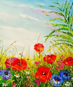 Summer Field Of Flowers Art Paint By Number