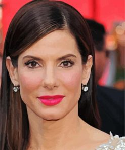 The Actress Sandra Bullock Paint By Number