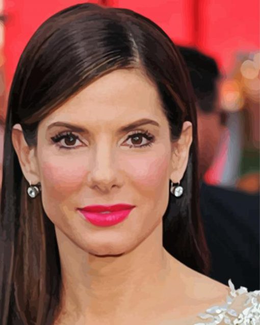 The Actress Sandra Bullock Paint By Number