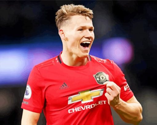 The Football Player Scott Mctominay Paint By Number