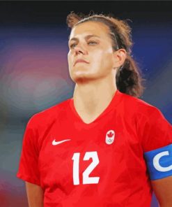 The Footballer Christine Sinclair Paint By Number