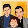 Two And Half Men Art Paint By Number