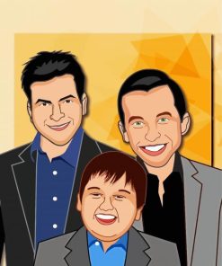 Two And Half Men Art Paint By Number