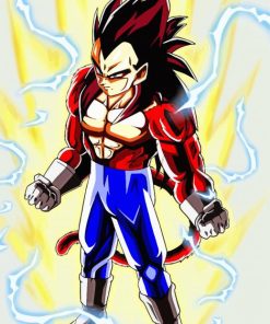 Vegeta Powering Up Paint By Number