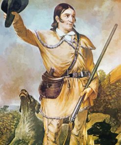 Vintage Davy Crockett Art Paint By Number