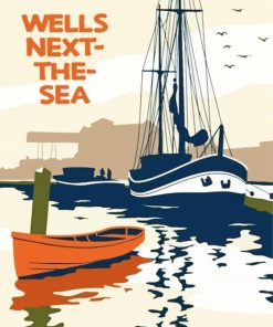 Well Next The Sea Poster Illustration Paint By Number