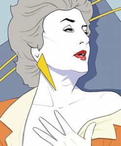 Woman By Patrick Nagel Paint By Number