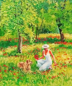 Woman Springtime Art Paint By Number