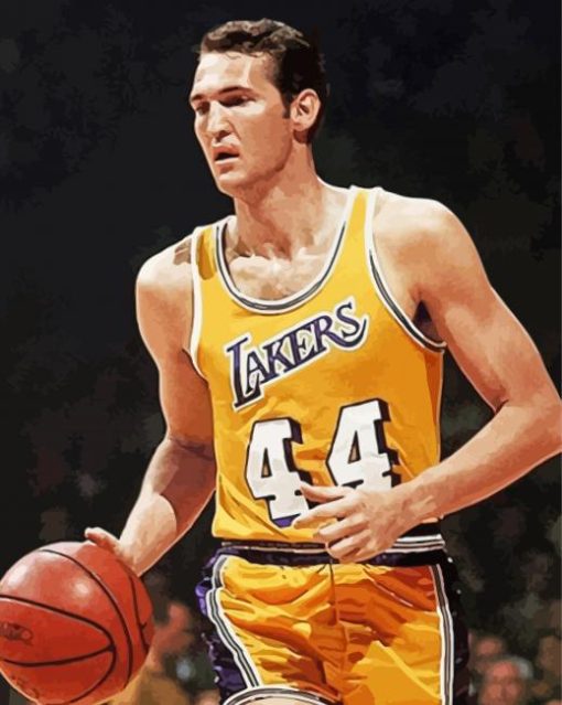 Young Jerry West Paint By Number