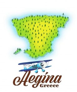 Aegina Greece Poster Paint By Number