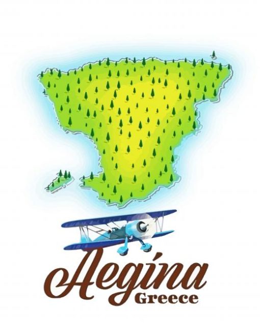 Aegina Greece Poster Paint By Number