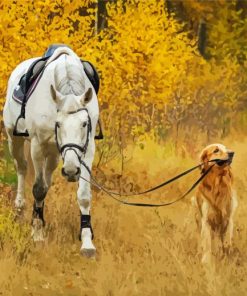 Aesthetic Dog And Horse Paint By Number