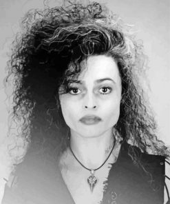 Black And White Bellatrix Harry Potter Paint By Number