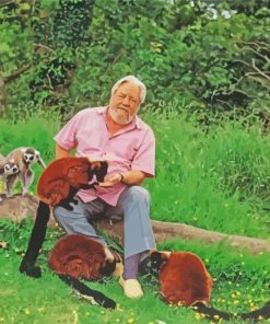 British Naturalist Gerald Durrell Paint By Number