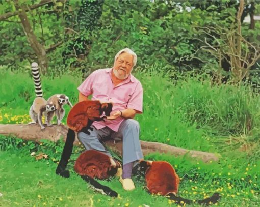 British Naturalist Gerald Durrell Paint By Number