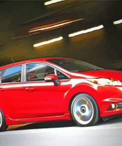 Fiesta ST Red Car Paint By Number