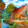 Germany Countryside Illustration Paint By Number