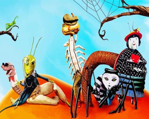 James And The Giant Peach Characters Paint By Number