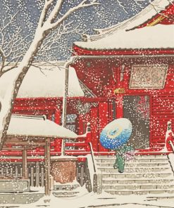 Japanese Winter Snow Art Paint By Number