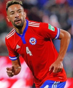 Mauricio Isla Chilean Player Paint By Number