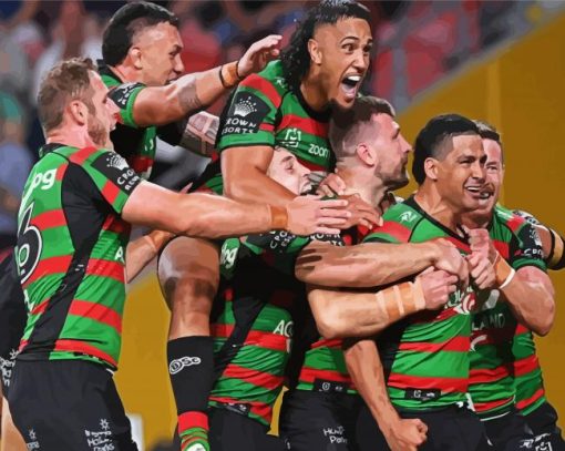 Nrl South Sydney Team Paint By Number