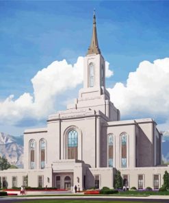 Orem Utah Taylorsville Temple Paint By Number