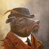 Patterdale Terrier In A Suit Art Paint By Number