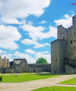 Rochester Castle England Paint By Number