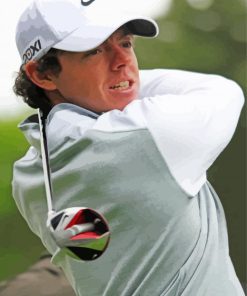 Rory McIlroy Golfer Paint By Number