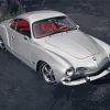 Silver Karmann Ghia Paint By Number