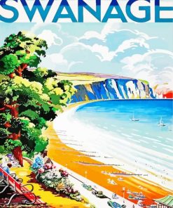 Swanage Poster Paint By Number