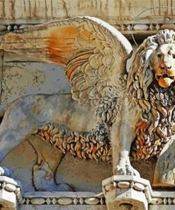 Venice Lion Of Saint Mark Paint By Number