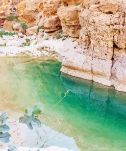 Wadi Ash Shab River In Oman Paint By Number