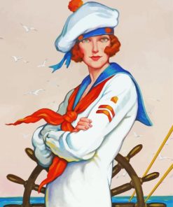 Woman Sailor Paint By Number