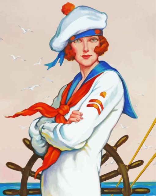 Woman Sailor Paint By Number