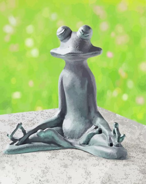 Yoga Frog Paint By Number