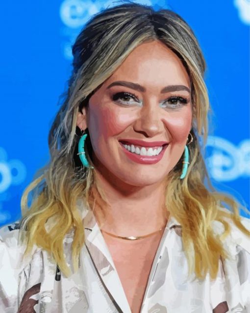 Acrtress Hilary Duff Paint By Number