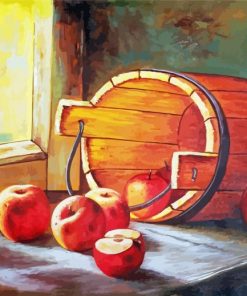 Aesthetic Apple Basket Fruit Paint By Number