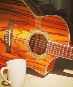 Aesthetic Coffee And Guitar Paint By Number