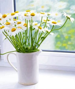 Aesthetic Daisy In A Vase Paint By Number