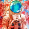 Aesthetic Floral Astronaut Art Paint By Number