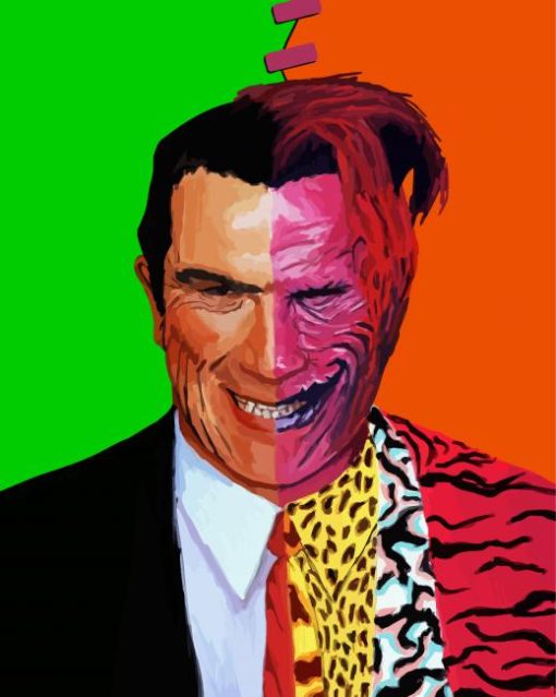 Aesthetic Two Face Batman Paint By Number